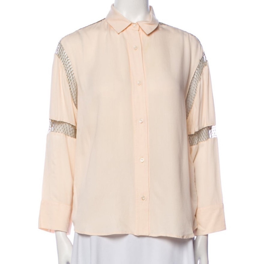 KENZO cream shirt with cut outs